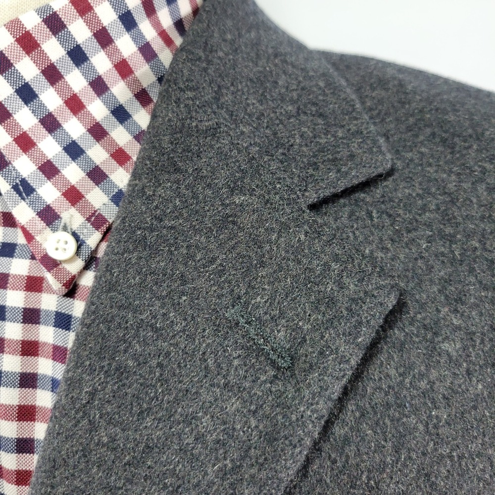 Gianfranco Ruffini Men's Sport Coat Blazer Flannel Gray Silk Wool Cashmere 38R - Picture 10 of 16